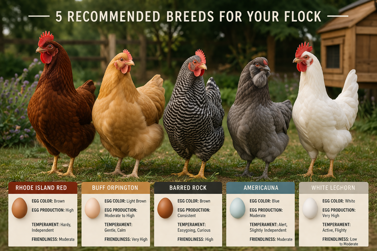 Choosing the Right Chicken Breeds for your Flock