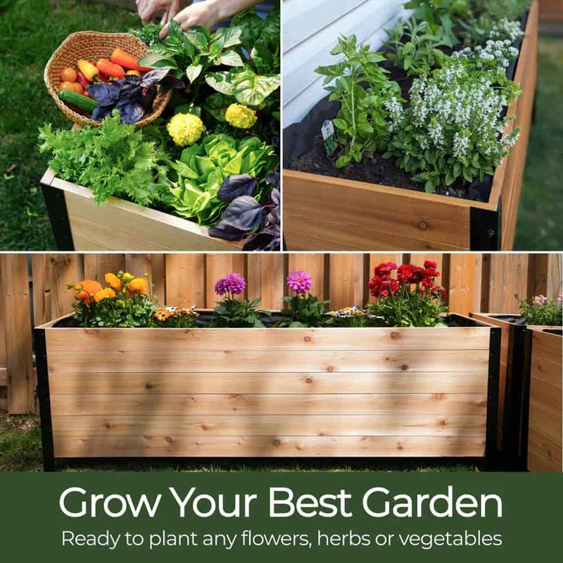 18″ x 60″ Deep Root Raised Garden Bed - 30″ TALL / Select Grade