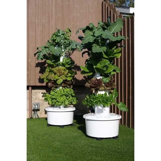 LYINE 5P8 Hydroponic Smart System Grow Tower | 40 Plants & LED Lights