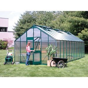 GrowSpan Estate Pro Large Greenhouse - 11'8"W x 8'10"H x 24'8"L