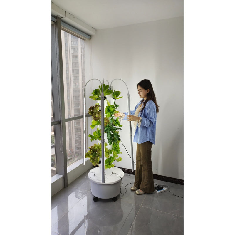 LYINE 5P8 Hydroponic Smart System Grow Tower | 40 Plants & LED Lights