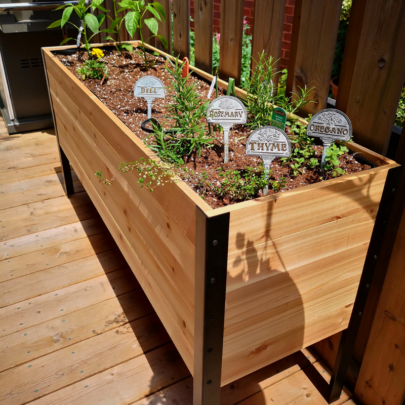Cedar Planter - 18" x 60" Raised Garden Bed - 30" TALL / Select Grade