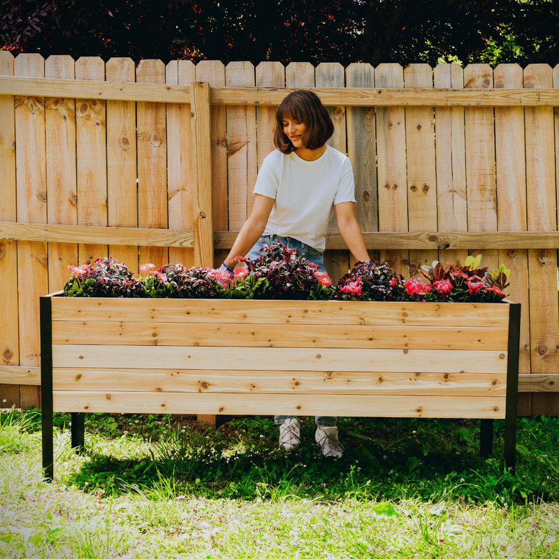 Cedar Planter - 18" x 72" Raised Garden Bed - 30" TALL / Select Grade
