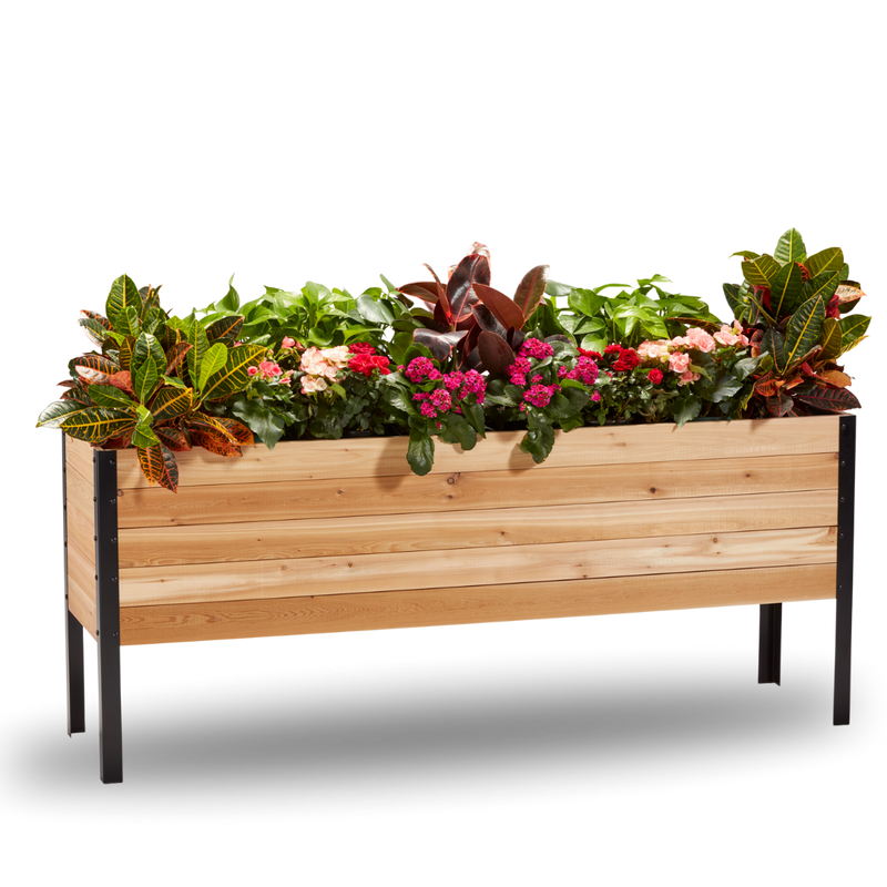 Cedar Planter - 18" x 72" Raised Garden Bed - 30" TALL / Select Grade