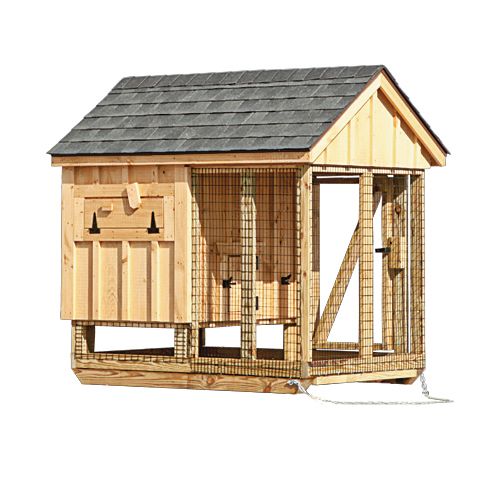Henhouse Collection - Amish-Built A-Frame Combo (Chicken Coop & Run) - Starter Coop for up to 4 chickens