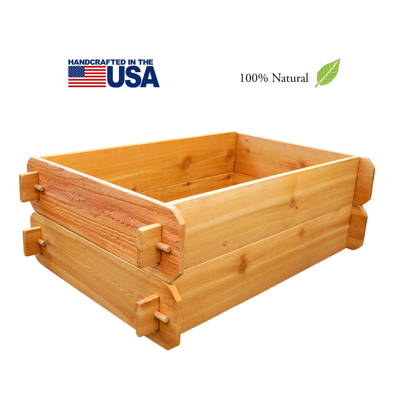 Timberlane Raised Garden Bed Kit Double Deep (Two 2x3) Select Cedar