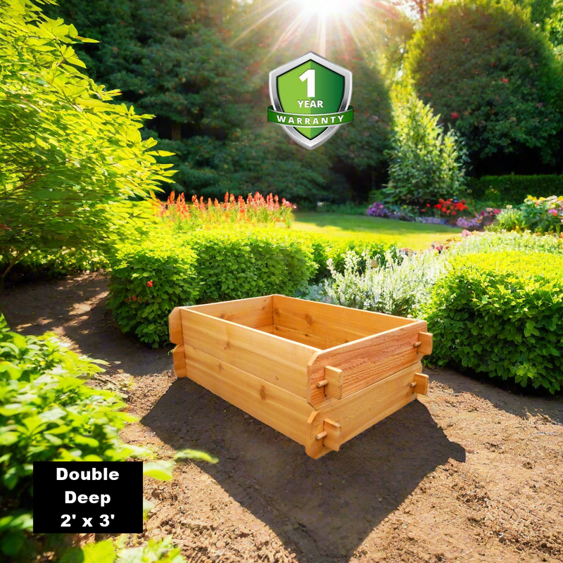 Timberlane Raised Garden Bed Kit Double Deep (Two 2x3) Select Cedar