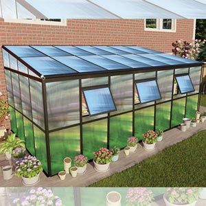 GrowSpan Estate Deluxe Attached Greenhouse