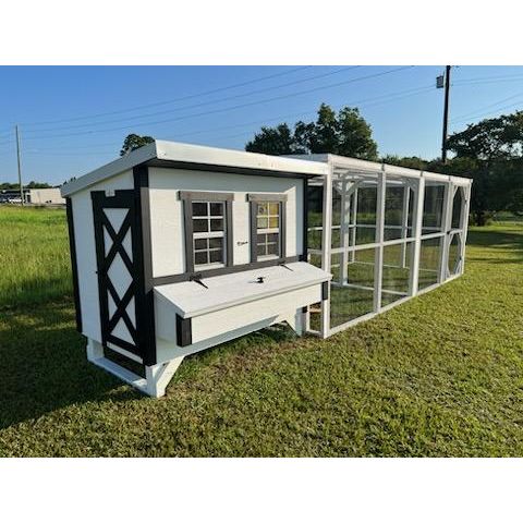 Wooden 16 Ft. Chicken Run (8’W X 16’L X 6’3”H)