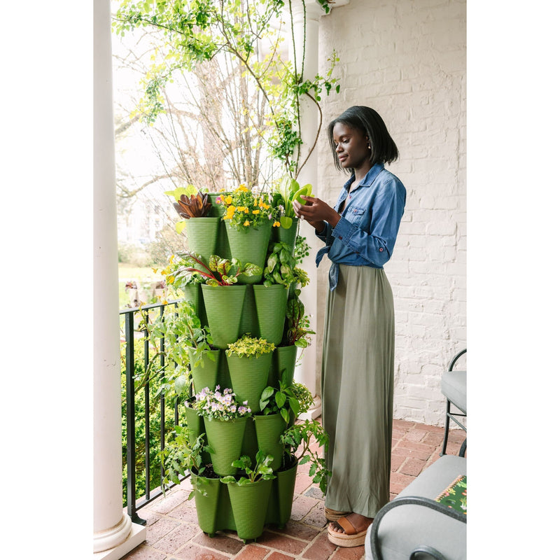 GreenStalk Original 5-Tier Vertical Garden Planter | 30 Pocket Vertical Growing System