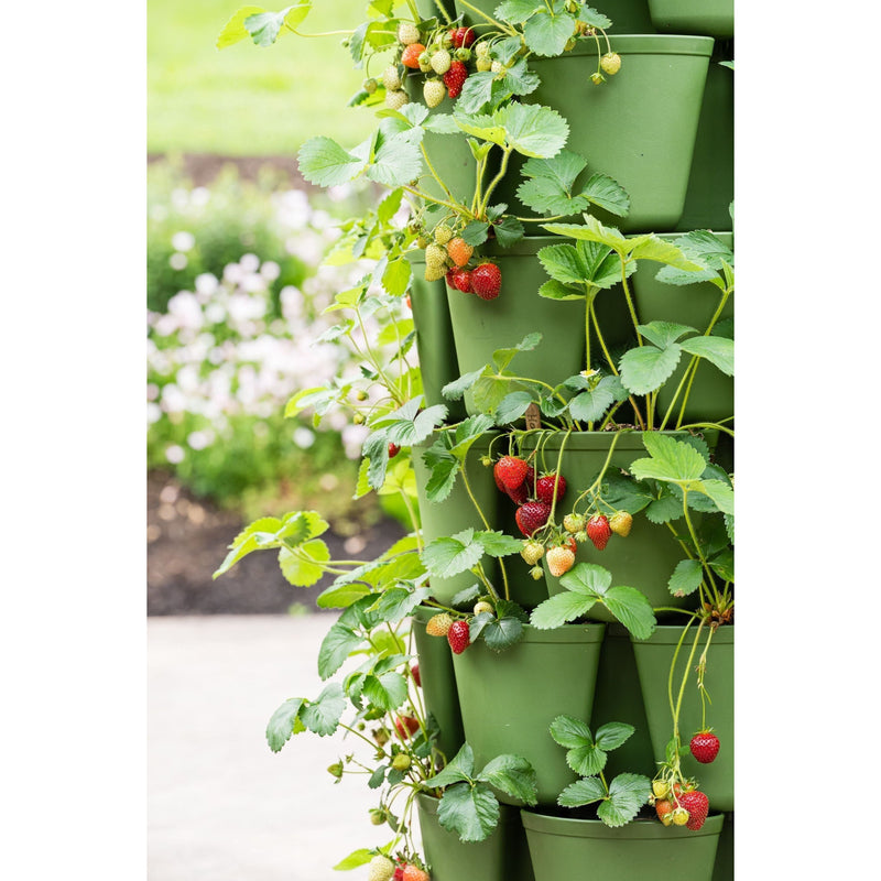 7 Tier Garden Leaf Vertical Planter - Basic Texture by GreenStalk