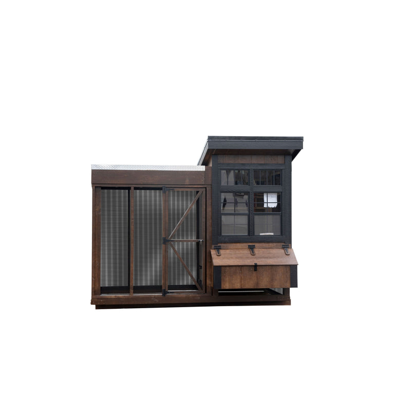 Henhouse Collection - Amish-Built Lean-To Style Combo (Chicken Coop & Run) Up to 7 chickens