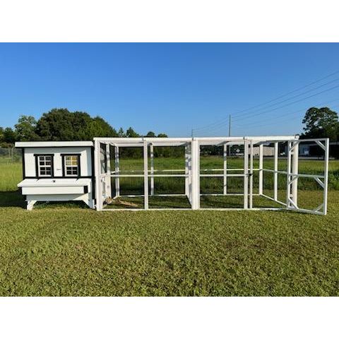 Wooden 16 Ft. Chicken Run (8’W X 16’L X 6’3”H)