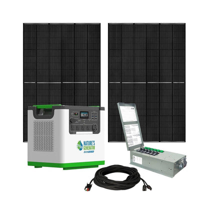 Lithium 3600 Solar Generator and Transfer Switch - Nature's Generator