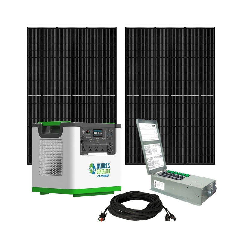 Lithium 3600 Solar Generator and Transfer Switch - Nature's Generator