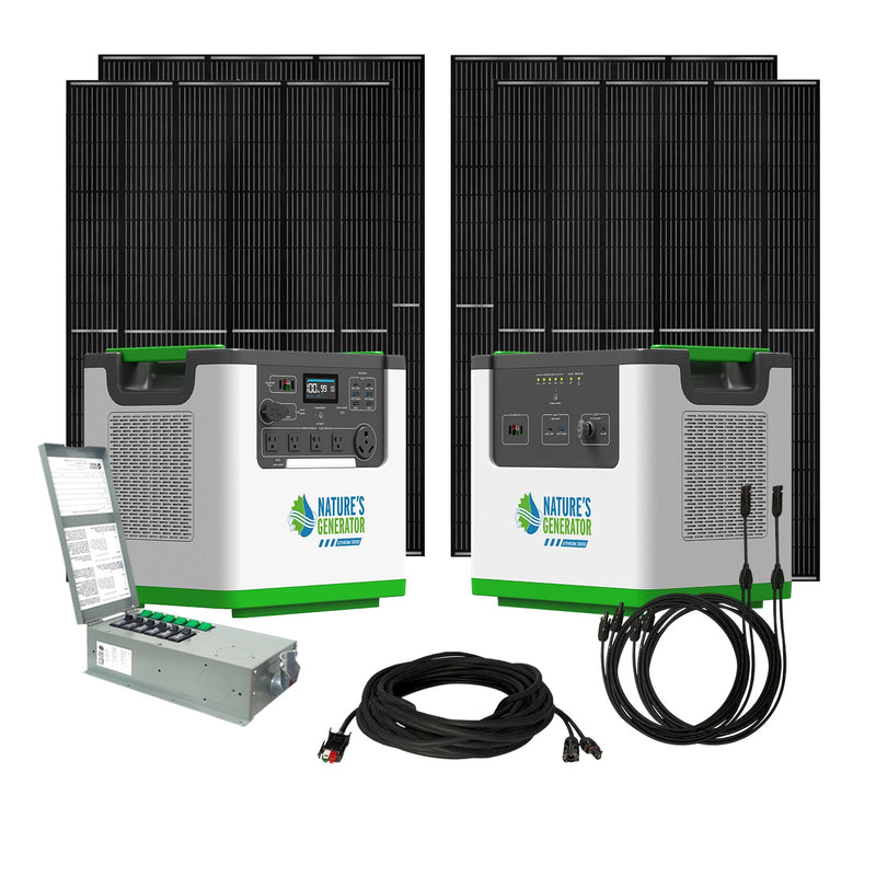 Lithium 3600 Solar Generator and Transfer Switch - Nature's Generator