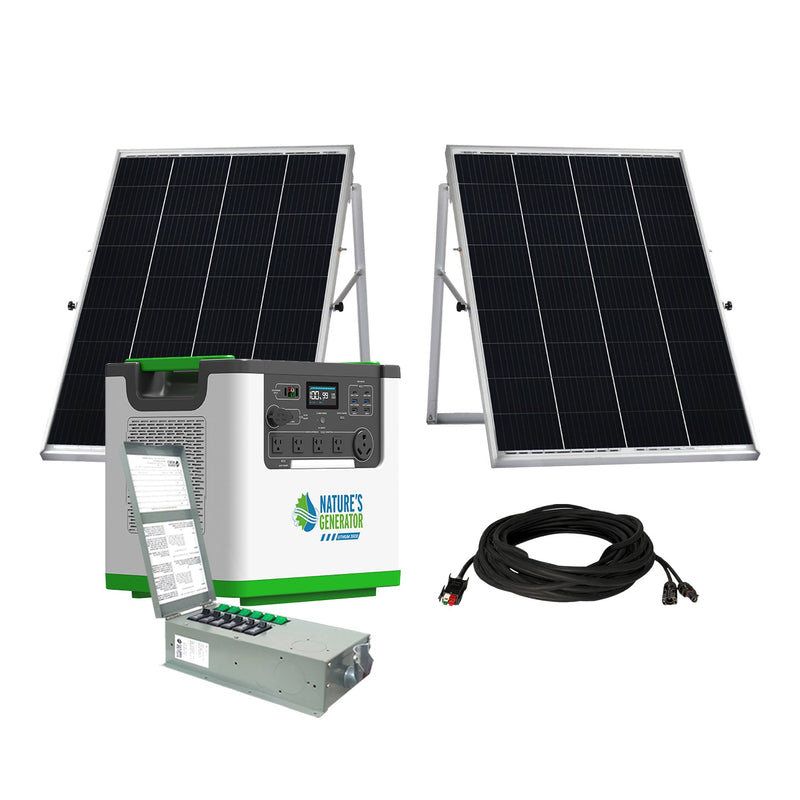 Lithium 3600 Solar Generator and Transfer Switch - Nature's Generator