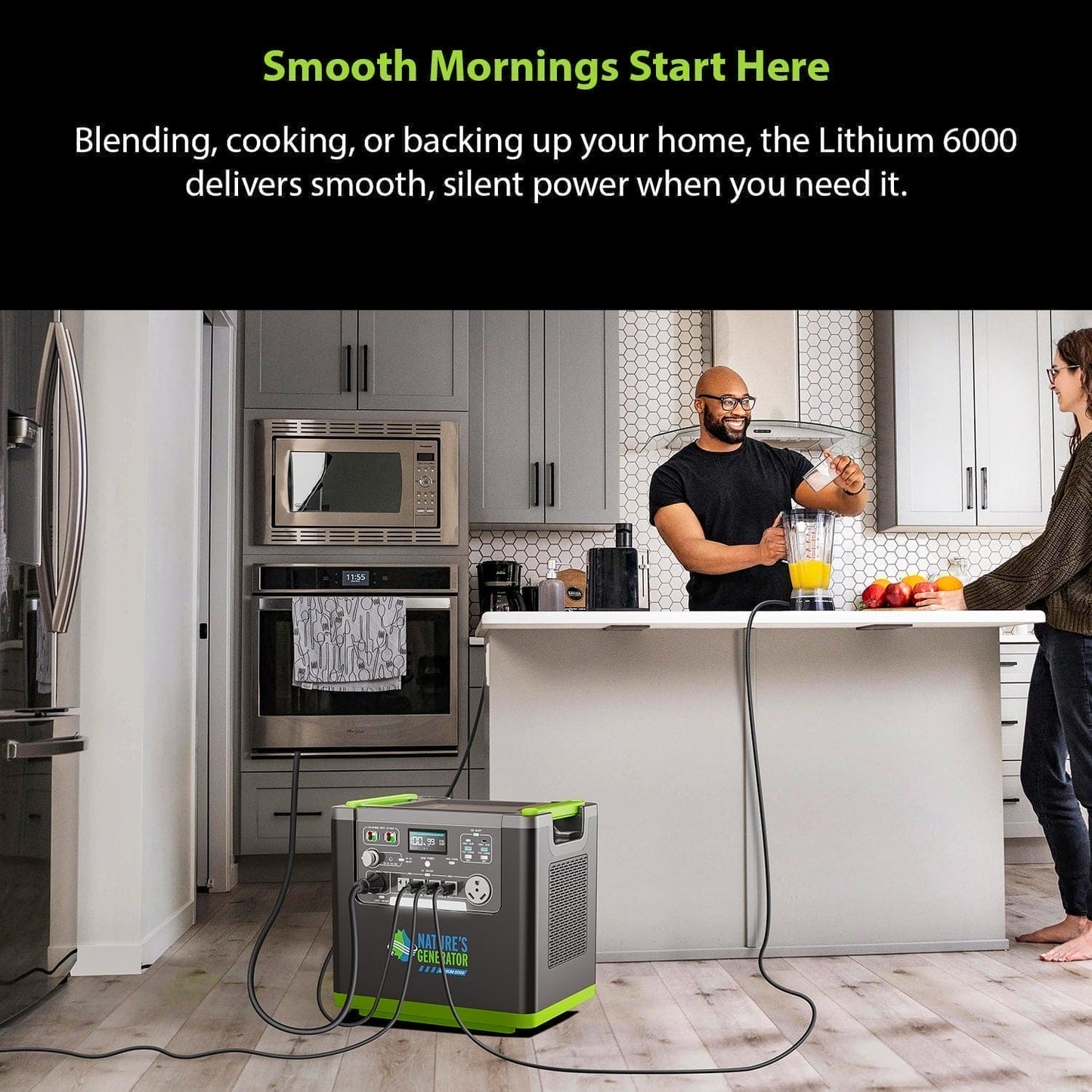 Lithium 6000 with Solar Panel - Nature's Generator