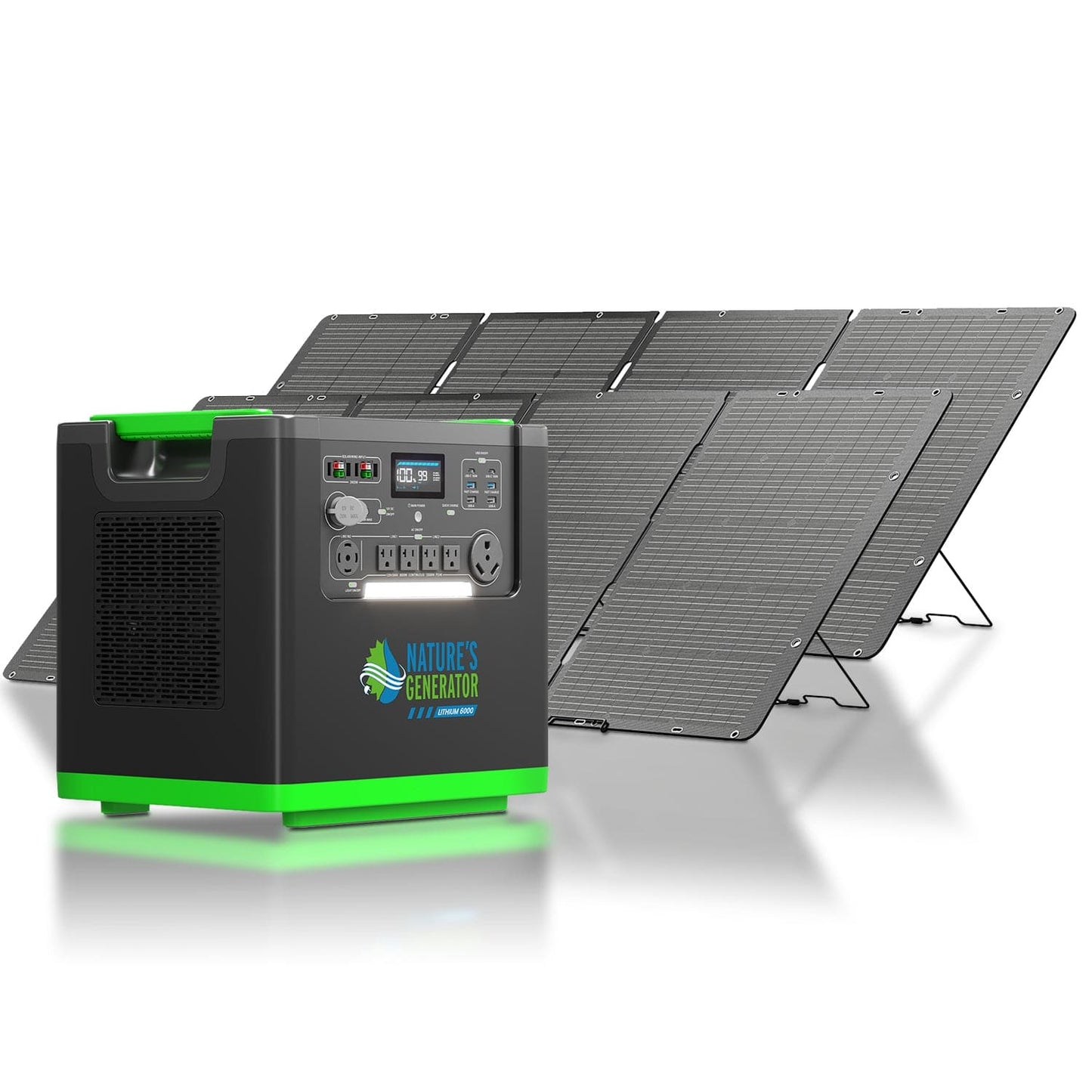 Lithium 6000 with Solar Panel - Nature's Generator