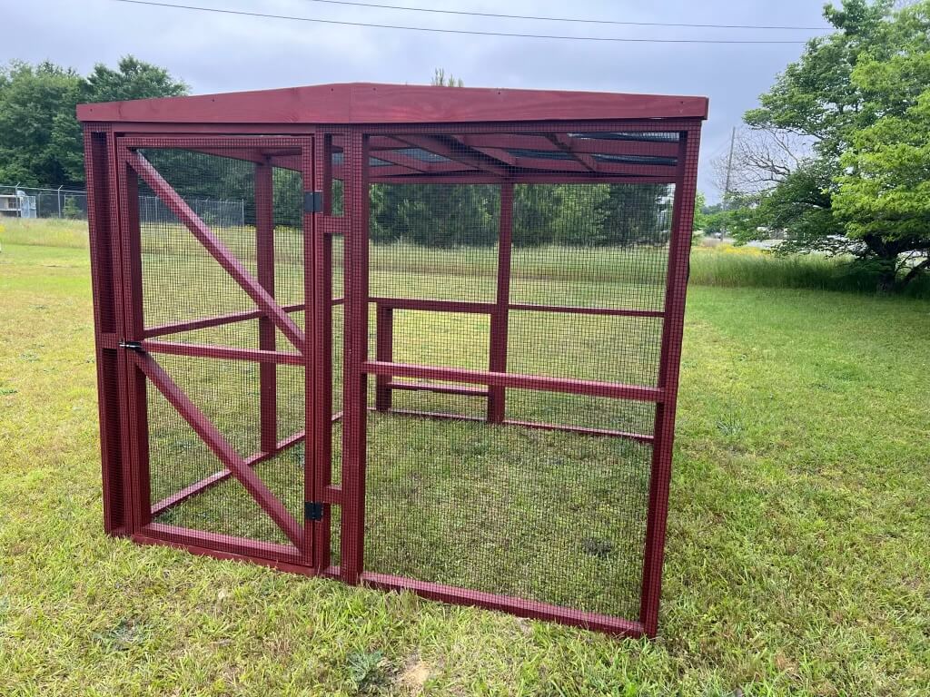 Wooden 8 Ft. Chicken Run (8’W X 8’L X 6’3”H)