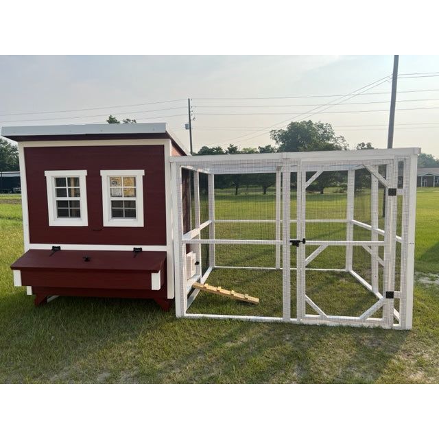Wooden 8 Ft. Chicken Run (8’W X 8’L X 6’3”H)