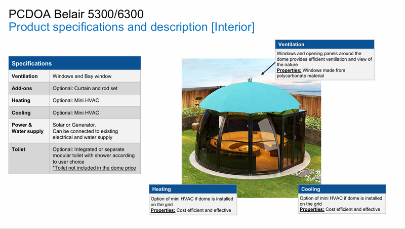 Belair Luxury Dome (PCDOA)