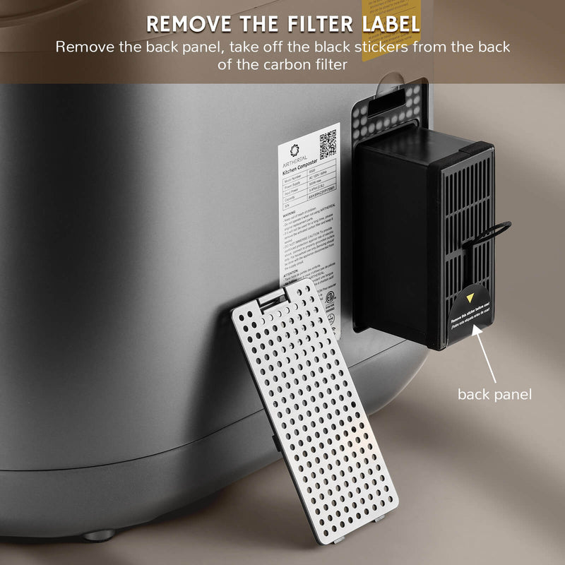 Revive V500 Electric Kitchen Composter with Visual Lid | 2.5L Food Recycler