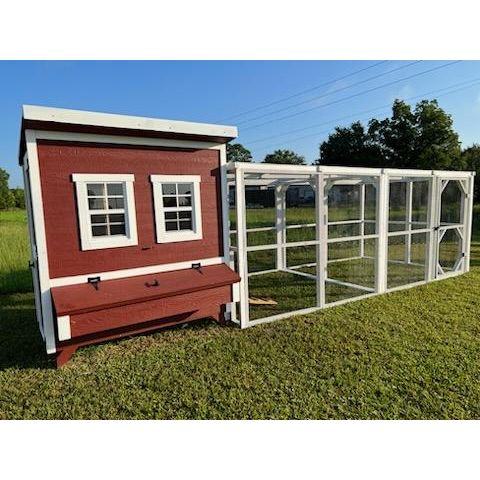 Wooden 16 Ft. Chicken Run (8’W X 16’L X 6’3”H)