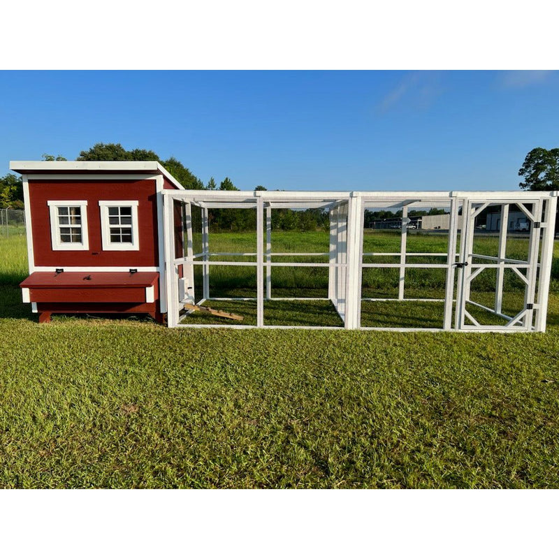 Wooden 16 Ft. Chicken Run (8’W X 16’L X 6’3”H)