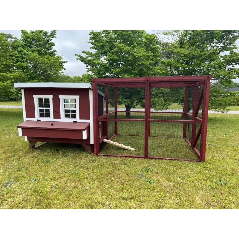 Wooden 16 Ft. Chicken Run (8’W X 16’L X 6’3”H)