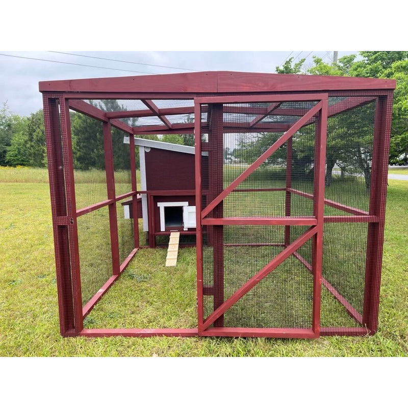Wooden 8 Ft. Chicken Run (8’W X 8’L X 6’3”H)