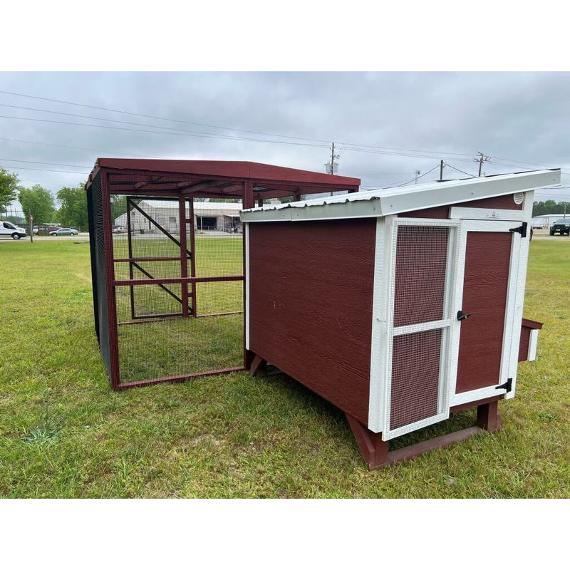 Wooden 8 Ft. Chicken Run (8’W X 8’L X 6’3”H)