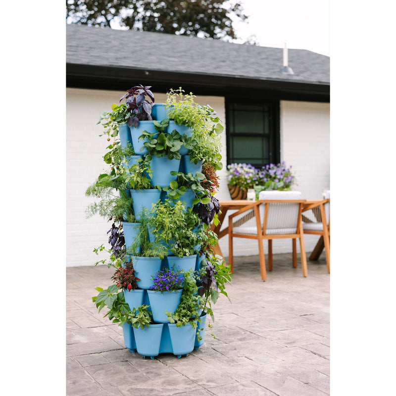 7 Tier Garden Leaf Vertical Planter - Basic Texture by GreenStalk