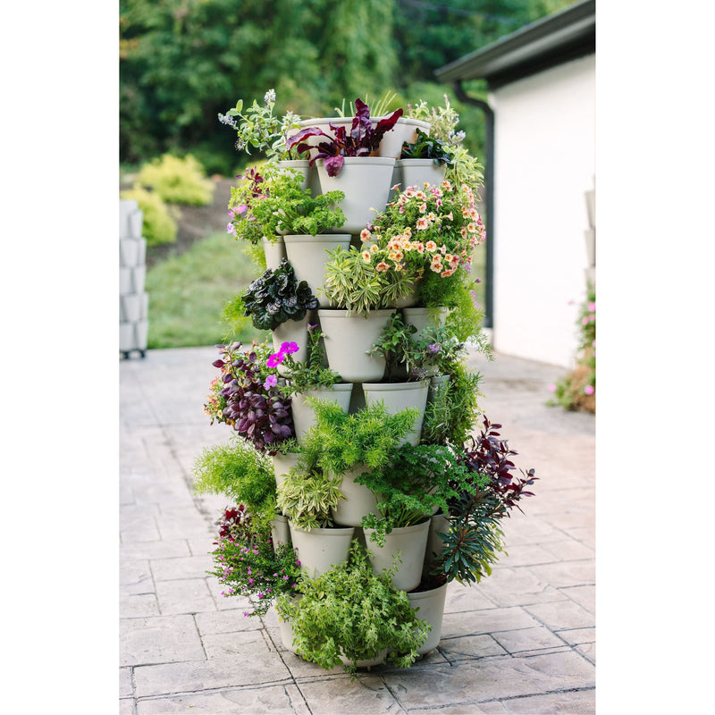 7 Tier Garden Leaf Vertical Planter - Basic Texture by GreenStalk