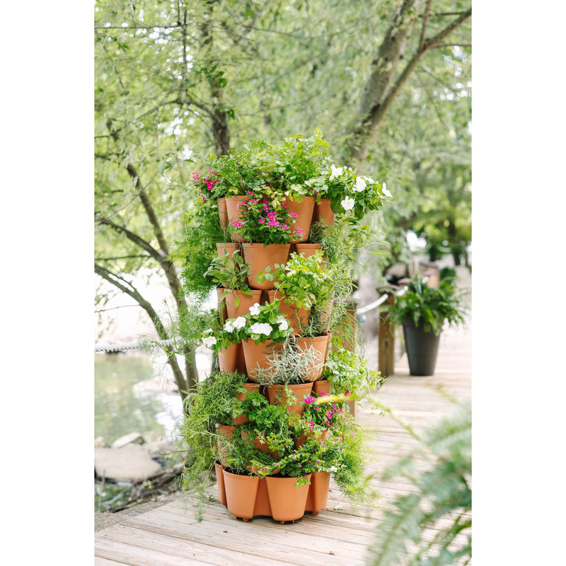 7 Tier Garden Leaf Vertical Planter - Basic Texture by GreenStalk