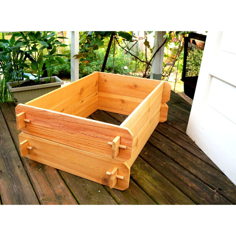 Timberlane Raised Garden Bed Kit Double Deep (Two 2x3) Select Cedar